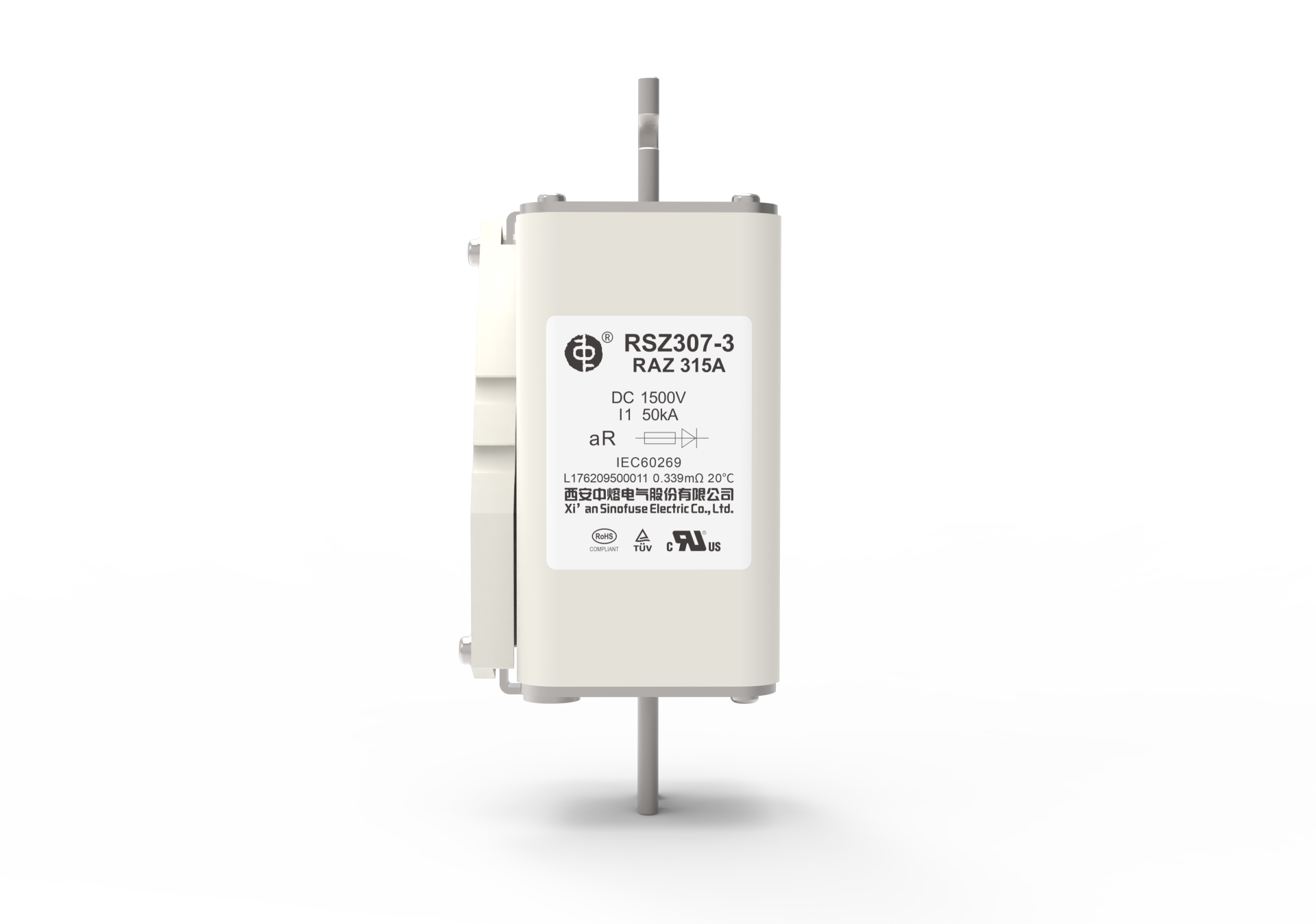 Sinofuse RSZ307-3-RAZ 1500V 100A-450A Квадратный высоковольтный предохранитель