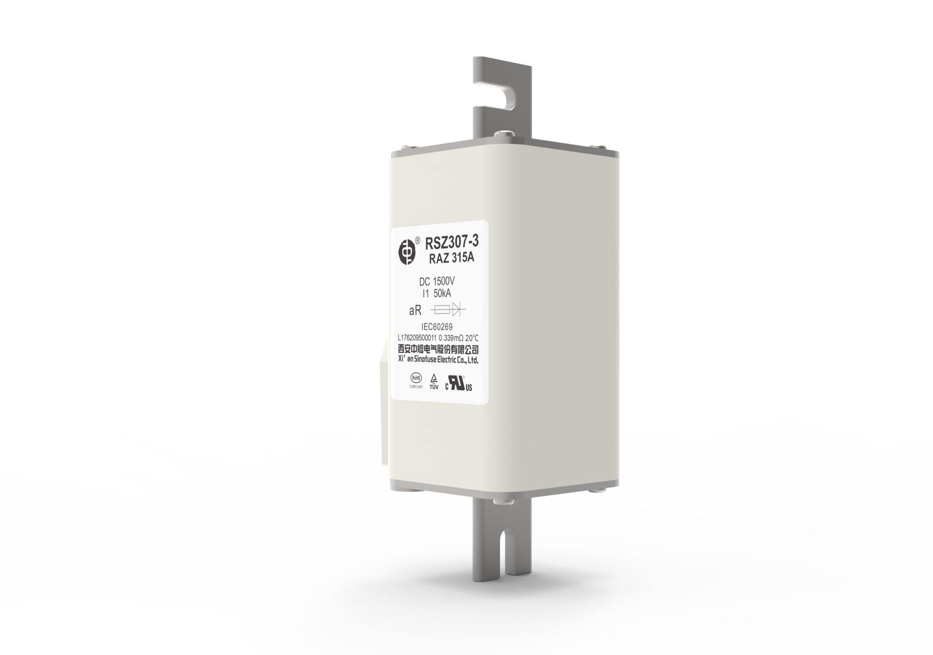 Sinofuse RSZ307-3-RAZ 1500V 100A-450A Квадратный высоковольтный предохранитель